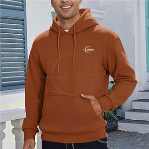 Fabricante OEM servicio personalizado sudaderas con capucha para hombre 100% algodón ropa deportiva invierno Casual cuello con capucha patrón sólido hecho en Pakistán - Product Image 5