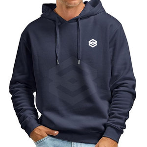 เสื้อฮู้ดโอเวอร์ไซส์สำหรับผู้ชาย2025ฤดูหนาวมาใหม่พิมพ์ลายดิจิตอลสีพื้น100% ผ้าฝ้ายออร์แกนิคลำลอง - Product Image 4