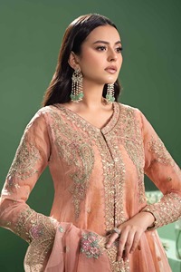 Robe de soirée formelle non cousue la plus vendue pour les femmes nouveau concepteur longueur régulière Salwar Kameez 2025 robe musulmane - Product Image 2