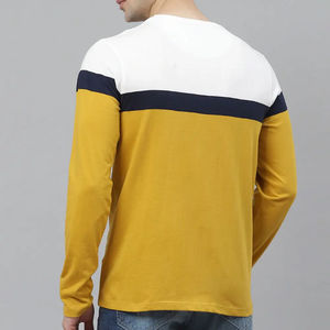 Nouveau T-shirt Homme Personnalisable 2026 en Polyester/Coton Lourd, Coupe Slim, Manches Longues, Tissu Tricoté Haut de Gamme - Product Image 3