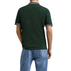 2025 calidad superior estilo Casual algodón de talla grande camisa transpirable de secado rápido hombres Slim Fit manga corta Polo camisetas media cremallera - Product Image 6