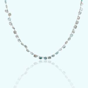 Pulsera de Cadena de Plata de Ley con Dije Redondo de Ópalo, Chapada en Plata, Moderna, para Regalo de Boda o Fiesta para Mujer - Product Image 2