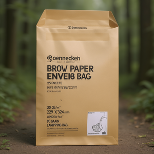 Sobres de Papel Kraft Autoadhesivos Soennecken DIN C4, 25 Unidades/Paquete, 229 x 324 mm, Ventana, 90 g/m², Bolsa de Envío - Product Image 3