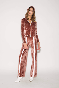 Survêtement en velours de grande taille pour femmes élégantes pantalon de jogging à capuche élégant à manches longues pour l'hiver pour le shopping et les voyages - Product Image 5