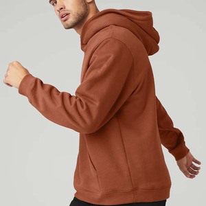 Sweat à capuche en molleton de performance pour hommes lourds 100% coton éponge avec motif brodé et impression bouffante pour grands hommes - Product Image 2
