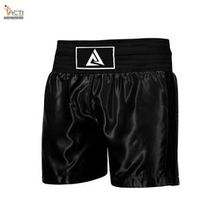 Pantalones cortos de boxeo de poliéster con opciones de color personalizadas disponibles para clubes, escuelas y tiendas minoristas - Product Image 1