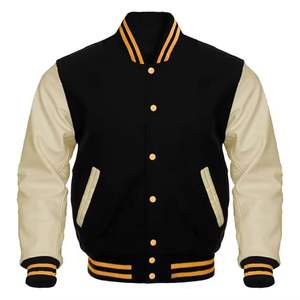 Oem Manufacturer High Quality Embroidery <b>Men's</b> <b>Jackets</b> Custom <b>Baseball</b> Uniform Casual Winter Polar Fleece Sheep Letterman - Product Image 6
