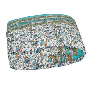 Edredón Kantha de algodón orgánico de alta calidad, colcha con estampado de bloques a mano, edredón indio hecho a mano de estilo bohemio para uso en Hotel - Product Image 2