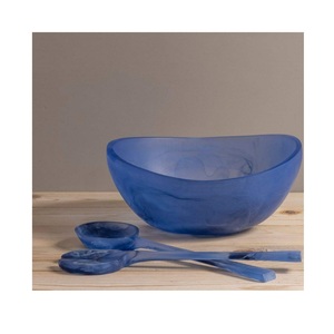 Frutero artístico de resina hecho a mano con efecto mármol brillante, diseño moderno y elegante, perfecto para la mesa del comedor o el hogar - Product Image 1