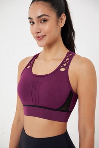 สปอร์ตบราสำหรับผู้หญิงสำหรับโยคะ ออกกำลังกาย ฟิตเนส ฝึกซ้อม สวมใส่สบาย ยืดหยุ่นได้ ชุดออกกำลังกายแบบกระชับรูปทรง - Product Image 2