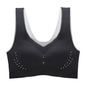 Sous-vêtements ultra fins en soie glacée sans couture pour femmes, grande poitrine, petite taille, dos respirant, sans armatures, soutien-gorge anti-affaissement - Product Image 4