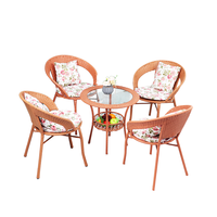 Ensemble de table et chaises de salle à manger d'extérieur de haute qualité en gros, table de bar d'extérieur et chaises, mobilier de jardin, hôtel