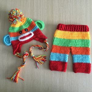 Conjunto de Gorro y Pantalones de Ganchillo Hechos a Mano para Recién Nacidos, Lindos Trajes de Mono Tejidos para Fotos de Bebés, para Niños y Niñas, para Viajes - Product Image 4