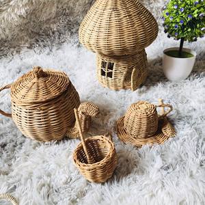 Jolis jouets de bébé en rotin écologique tissé à la main - Product Image 6