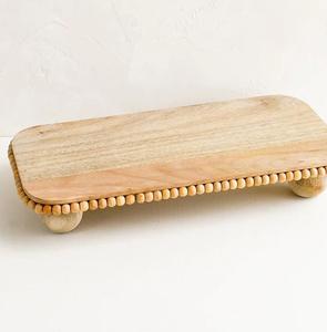 2025 Ventes directes d'usine Plateau de service octogonal en bois d'acacia avec poignées en métal - Product Image 5