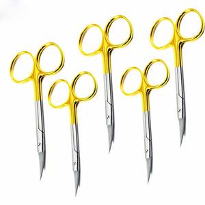 Tijeras de iris con su logotipo Instrumento médico Tijeras manuales de Iris a la venta Tijera recta y curvada de acero inoxidable alemán - Product Image 5