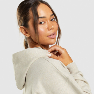 Sudaderas con capucha extragrandes de calidad superior para mujer, Sudadera con capucha de talla grande de proveedor con logotipo personalizado de poliéster y algodón polar de 400gsm para invierno - Product Image 5