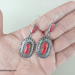 Tribal Kuchi Fashion <b>Earrings</b> Handmade Afghan Jewelry Ethnic Boho Statement Accessories for Women - Product Image 4