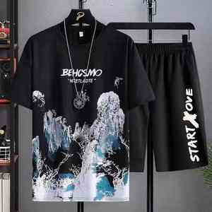 Plus Size Streetwear Men Sets <b>Factory</b> Direct Bulk Wholesale Soft Fabric Fashion Fit Custom Label Fast Shipping Available - Product Image 2