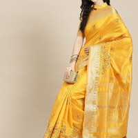 Le plus recherché indien traditionnel exclusif Georgette Saree Séquence Travail Sari Élégant Nuptiale Fêtes De Mariage Boutique Indienne