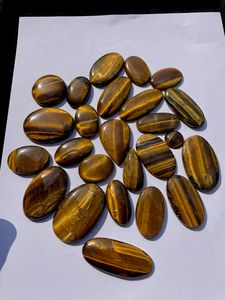 High Quality Natural Tiger Eye Cabochon Polished Mineral Crystal Gemstone for Women's Jewelry Handicraft Making Gift Idea - Product Image 2