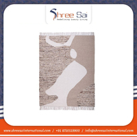 Tapis tressé en coton moderne de qualité supérieure avec fonction antidérapante Construction durable Couleurs personnalisables et dernier design