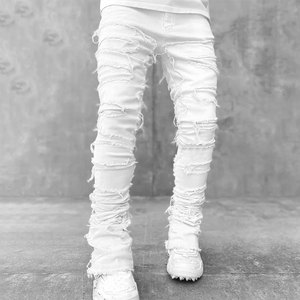 Pantalones Casuales de Lona para Hombre, Corte Recto, Ligeros, Cintura Media, Elásticos, Servicio OEM, Diseño Personalizado - Product Image 2