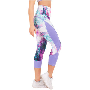 Pantalon de fitness à taille élastique pour femme, legging de yoga personnalisé en polyester, style spandex - Product Image 5