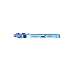Coque rigide en PC bleue compatible MagSafe pour iPhone 14 - Protection pour chargement sans fil pour 11 Pro, 14 Plus, 13 Pro Max Plus - Product Image 2