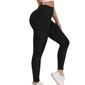 Leggings de sport sans couture pour femmes à la mode ajustement personnalisé pour l'entraînement de gymnastique et Streetwear motif solide vêtements de sport d'été - Product Image 6