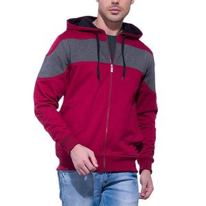 Hoodie unisexe en molleton 100 % coton, uni ou imprimé, avec panneaux, service OEM personnalisé, vente en gros, pour homme, hiver - Product Image 1