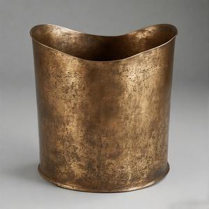 Cubo de basura de red de Metal hecho a mano de estilo Alu BrightBin, caja de cesta de almacenamiento de residuos interior de alta calidad, estructura de pie en venta al por mayor - Product Image 5