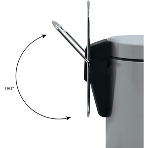 Pattumiera a pedale MSV (3 L), Grigio Chiaro - Product Image 2