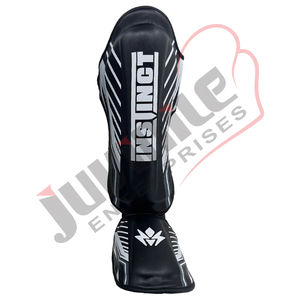 Protector de Espinilla y Pie de Piel Sintética Panther Personalizado al por Mayor para Kick Boxing, Muay Thai, Entrenamiento de MMA, Ofrece Protección - Product Image 4