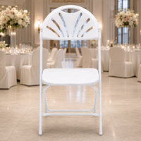 Chaise pliante en plastique pour événements extérieurs, fournie par le fabricant