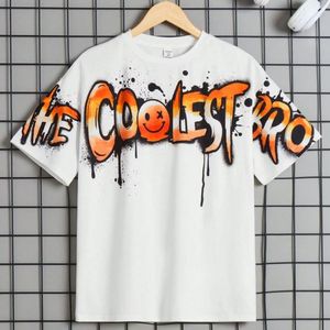 High Quality 100% Cotton Jersey Oversized T Shirt Puff Printing Custom Designer Brand Men's Wholesale Men T Shirts - Product Image 5
