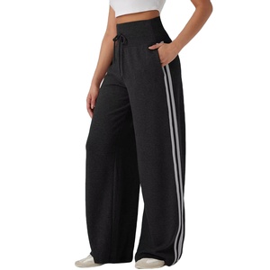 2026 New European Women's High Elastic Loose Wide Leg <b>Pants</b> Anti-Wrinkle Hip Hop Corduroy Summer Women's <b>Pants</b> & Trousers - Product Image 4