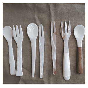 Cuillère en nacre polie, ustensile en nacre pour bonbons, café, thé et décoration de table, Vietnam - Product Image 4