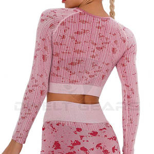 Vêtements de Sport sans couture pour femmes, ensemble de yoga, vêtements de course - Product Image 5