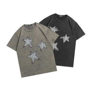 <b>Men</b> Street Wear Cotton T <b>Shirt</b> Custom 250 GSM Vintage Acid Wash T <b>Shirt</b> Heavy Weight Oversized Blank T <b>Shirts</b> For High Quality - Product Image 5