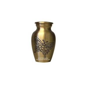 Brass butterfly Design Mate Finish <b>Keepsake</b> Urns - Product Image 1