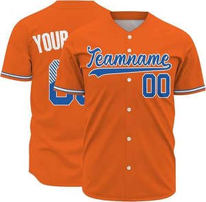 Tout nouveau maillot de t-shirts imprimé baseball à séchage rapide OEM point personnalisé haut court vierge pour hommes maillot de baseball personnalisé pour hommes - Product Image 2