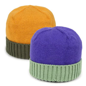 Unisex Wholesale Custom Logo Ribbed <b>Wool</b> Knit <b>Beanies</b> With Winter Cuffed Jacquard <b>Beanie</b> Hat for Women Men Made in Pakistan - Product Image 1