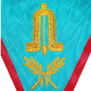 COLLAR OFICIAL DE GUARDIA MASONIC REGALIA BLUE LODGE ASSR 2 ° COLLAR FREEMASON COLLAR BORDADO - Product Image 2