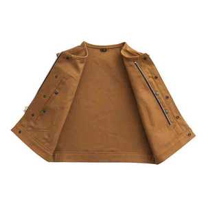 Chaqueta de Motociclista para Hombre, Elegante, Nueva, de Alta Calidad, para Otoño, Talla Grande, Personalizable, 100% Poliéster, Resistente al Viento, con Botones de Cuero Sintético - Product Image 3