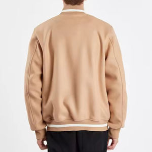 Blouson universitaire personnalisé pour homme grande taille, col montant fin, en toile respirante, vente en gros OEM - Product Image 3