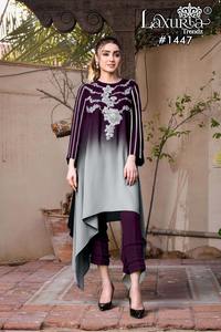 Accesorios de moda diseñador indio paquistaní bordado listo GEORGETTE fiesta festiva desgaste mujeres Salwar trajes último diseño - Product Image 2