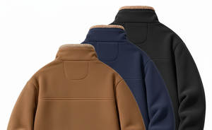 Chaqueta de Forro Polar para Hombre, Talla Grande, Informal, Cálida para Invierno, Ecológica, Transpirable, Lisa, con Frente de Polar, Holgada, Cortavientos, para Exteriores - Product Image 4