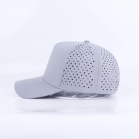 Casquette de baseball grise imperméable Qianzun, fabricant BSCI, 5 panneaux, polyester et élasthanne, personnalisable, pour golfeurs, idéale pour les événements sportifs
