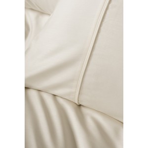 Cotton Box Silky Satin Double Duvet Cover <b>Set</b> Ecru Solid Pattern Home <b>Comforter</b> Washed Technics Comfortable Feature - Product Image 3